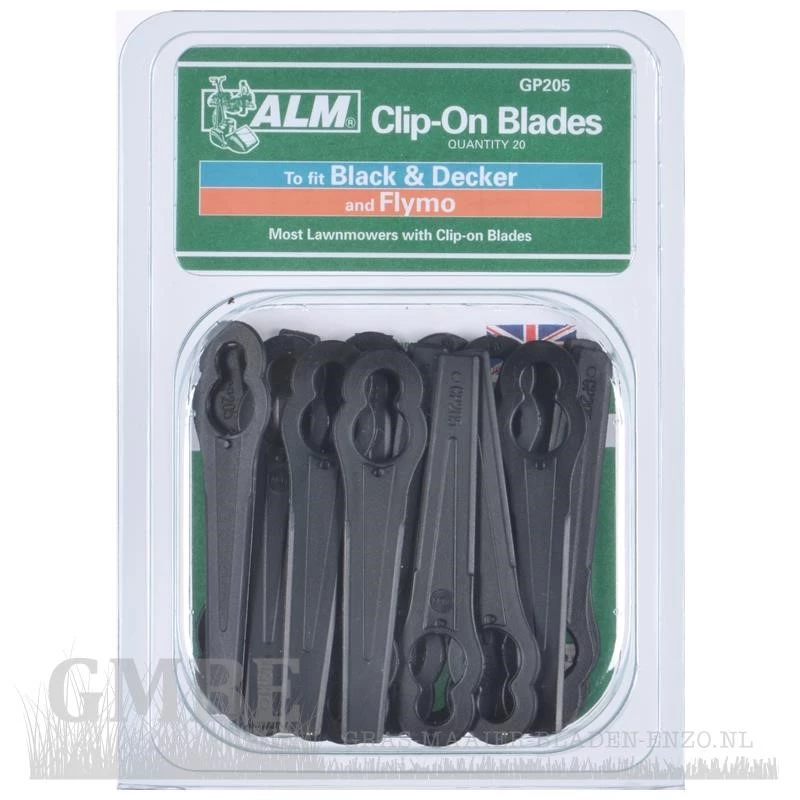 Clip-on Blades voor Black & Decker en Flymo