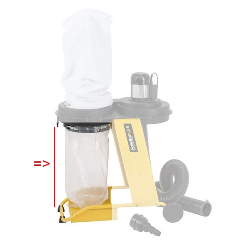 Staubbeutel Kunststoff - 5 Stk für PowerPlus POWX2090