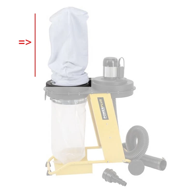 Textilfilter für Staub- und Spänesammler für PowerPlus POWX2090