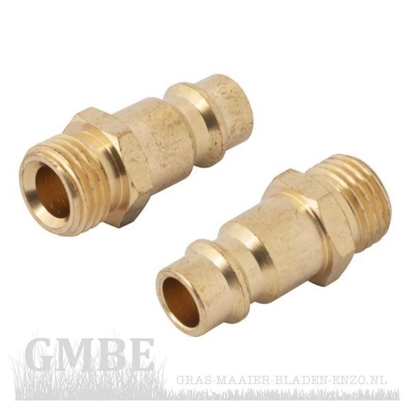 Euro couple male male thread 2pcs for PowerPlus POWDP7070