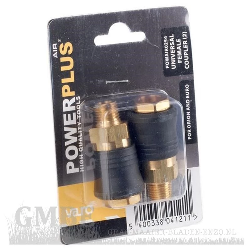 Universal Fri. coupling male thread 2 pcs for PowerPlus POWDP7070
