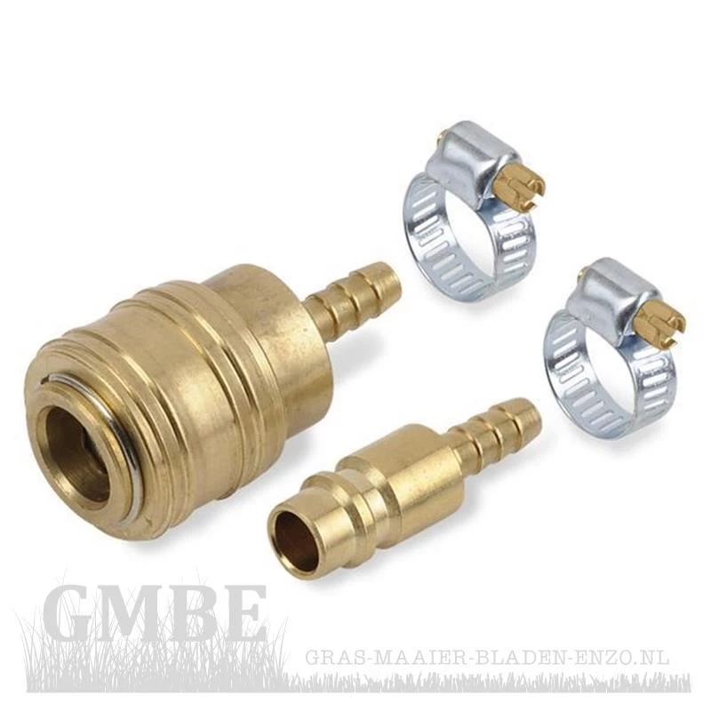 Quick coupling + euro hose + ring 2 pcs for PowerPlus POWDP7070