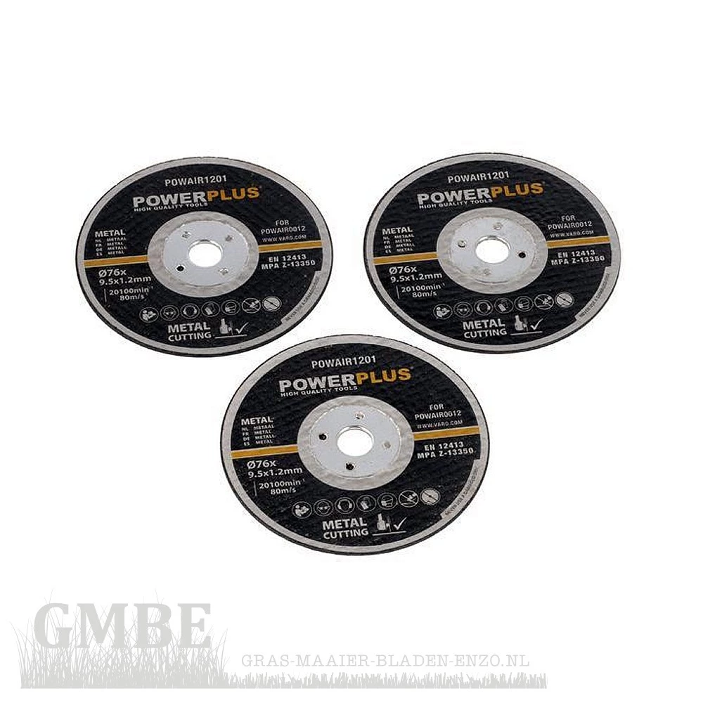 Slijpschijf Ø76 x 9,5 x 1,2 mm - 3 st.