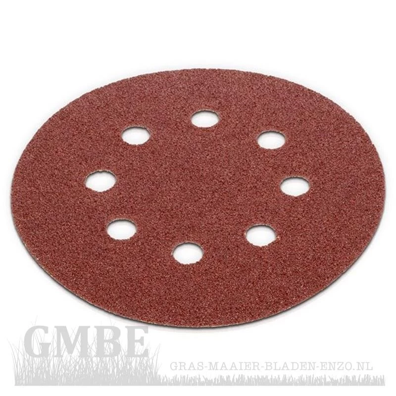 Sandpaper round Ø 125mm - K60 - 5 pcs.PowerPlus POWX0485