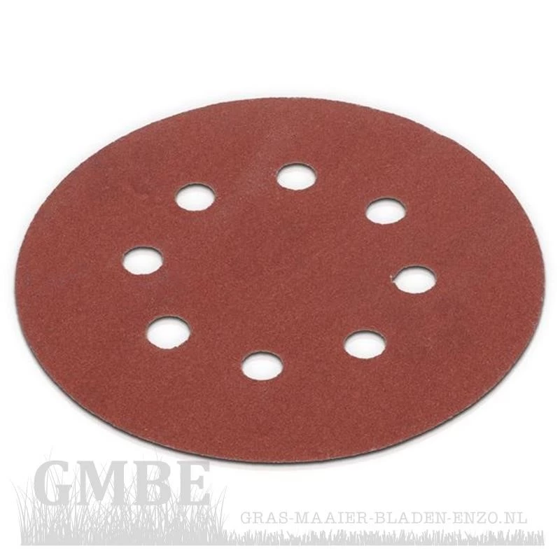 Sandpaper round Ø 125mm - K180 - 5 pcs.PowerPlus POWX0485