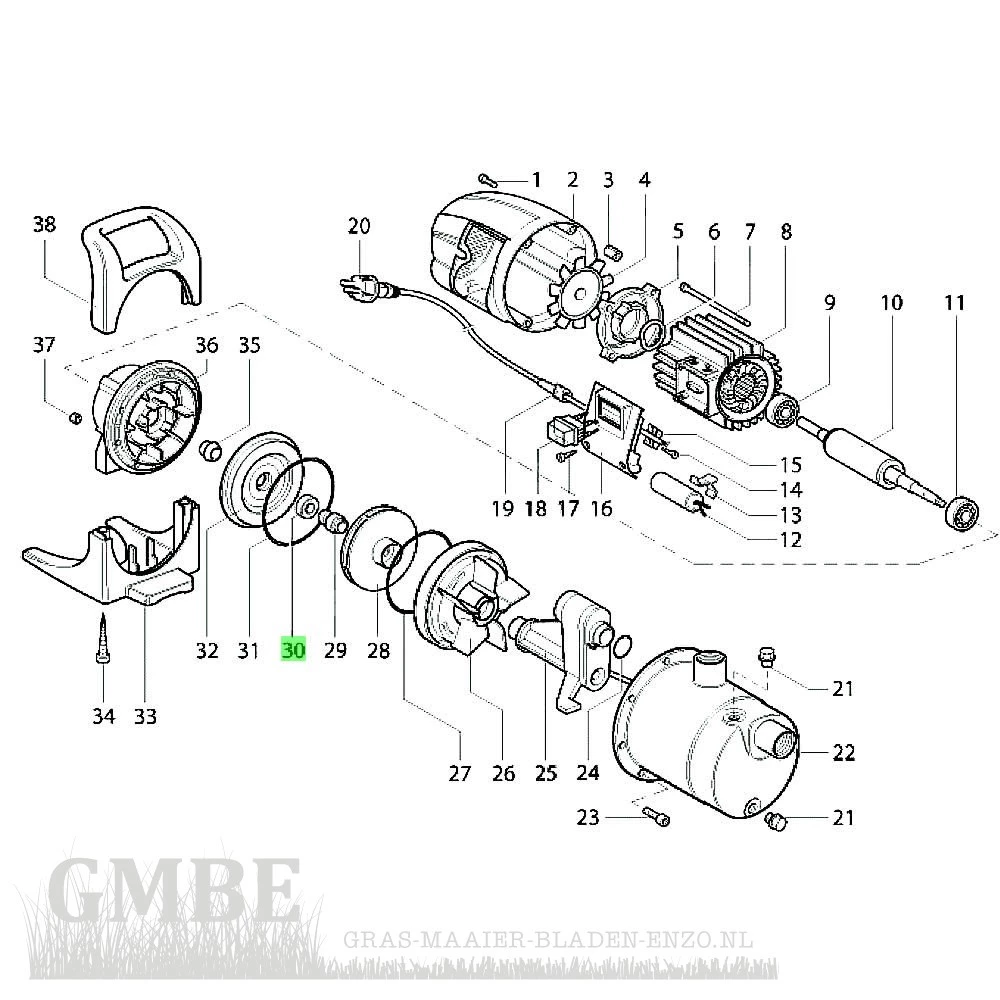 Garniture mécanique pour Ma.ri.na MARCAM98CRFT (n° 30)