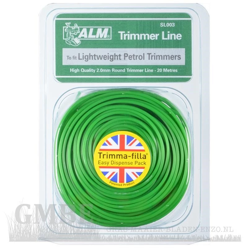 2mm x 20m - Green Trimmer Line