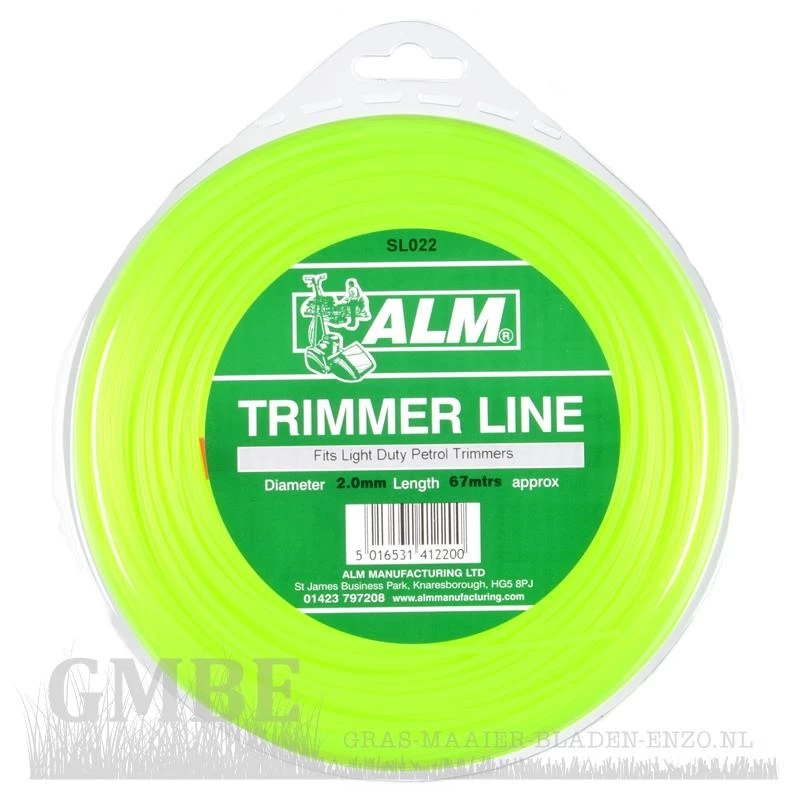 2mm x 61m - Green Trimmer Line - 1/4kg Pack