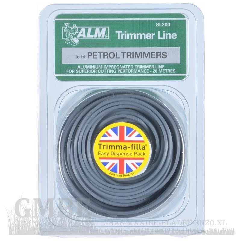 2mm x 20m Aluminium square trimmer line