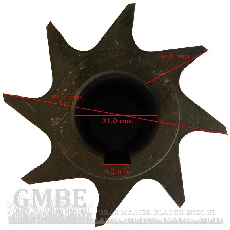 Shredder / shredder blade for Florabest / Grizzly / Mr. Gardner