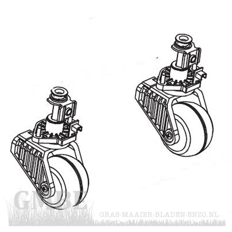 repetitie gat Gemoedsrust Yard Force Voorwielen (set van 2) voor Amiro/compact robot maaiers | Gras  maaier bladen enzo