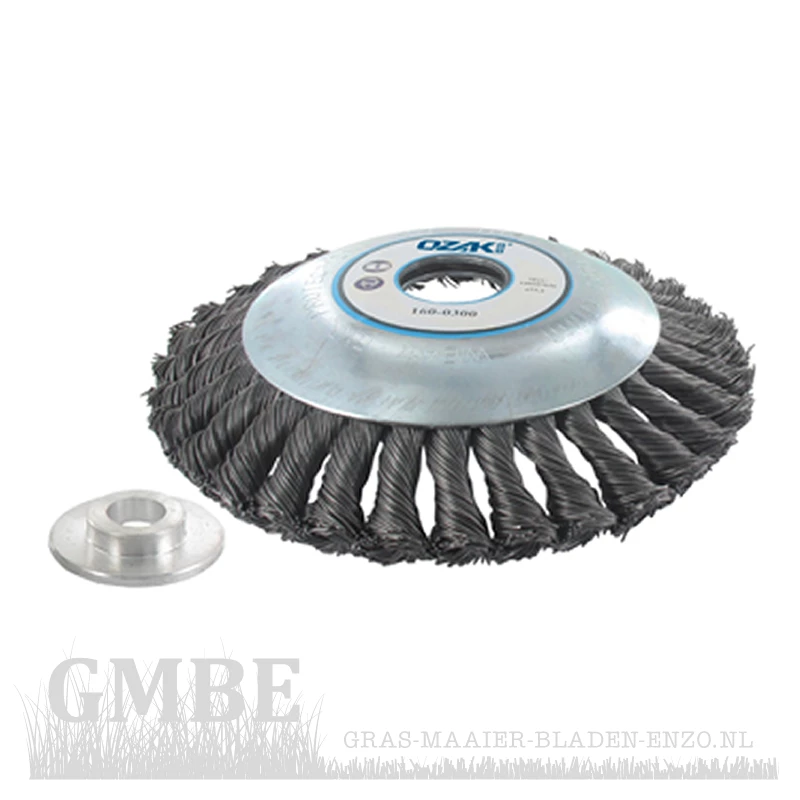 Onkruid borstel 150 * 150 * 35mm centergat 20 mm en 25,4 mm