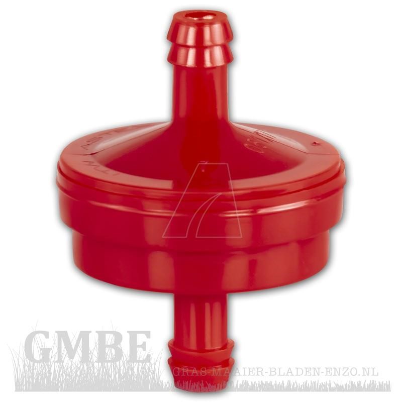 Briggs Stratton fuel filter for hose diameter 6.35mm Gras maaier bladen enzo