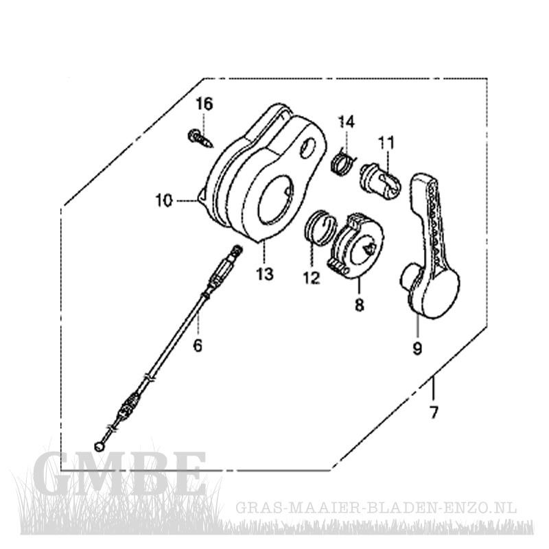 Hefboom tbv roto-stop (NR. 9)