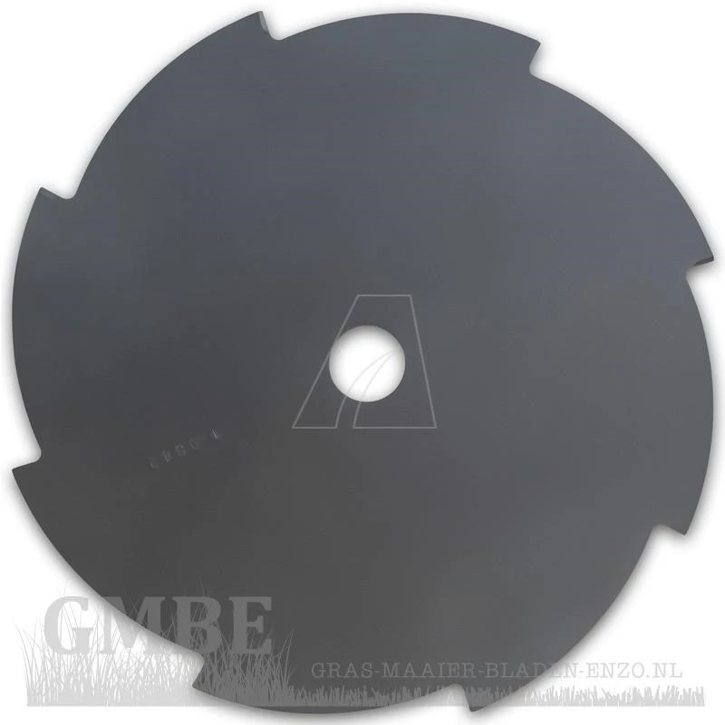 8 tooth blade 25,5cm for brush cutter with 25.4 mm center hole 1,4mm thick