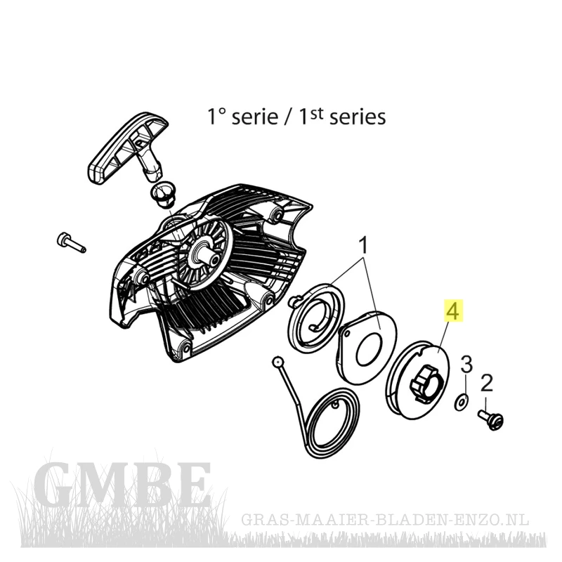 Starter meenemer voor Oleo Mac GSH-51 Type 1 (Nr. 4)
