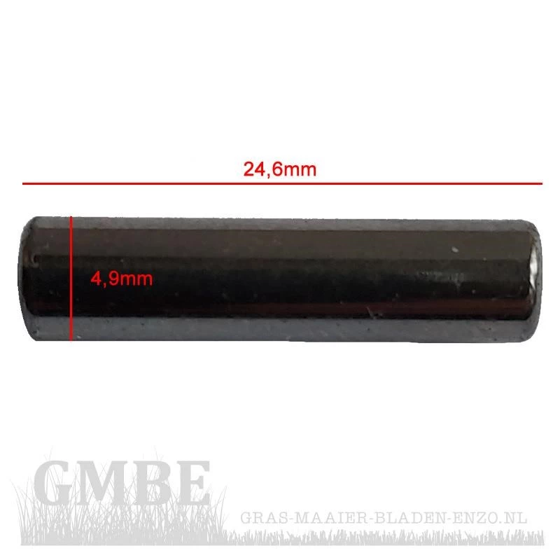 Drive shaft pin for drive gears for Mountfield/Stiga (4,9mm * 24,6mm)