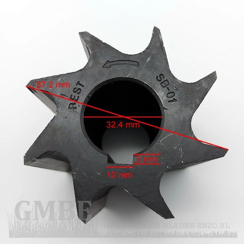 Hakselaar mes voor AL-KO Easy Crush LH 2800 / Easy Crush LH 2810 (zonder as en spie)