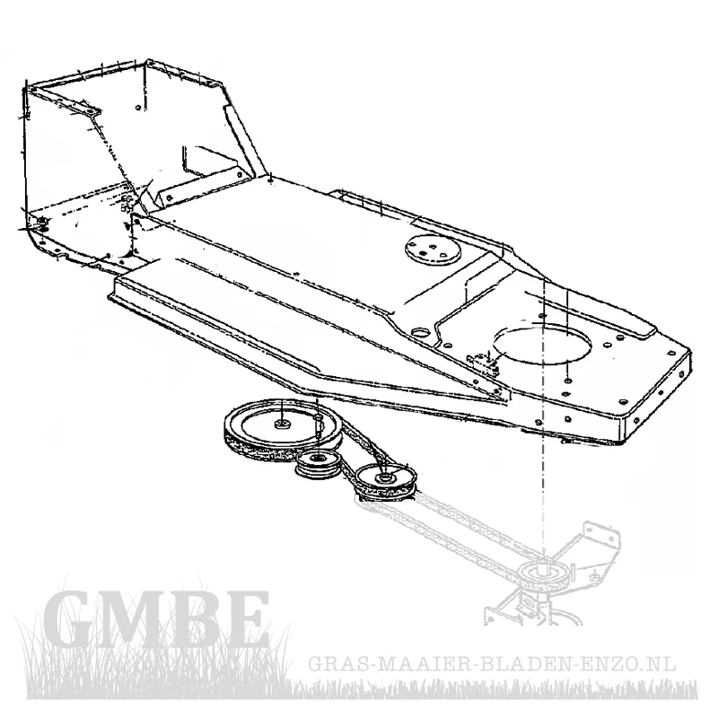 Drive belt for rear axle Central Park / Fleurelle / Gutbrod / MTD / White