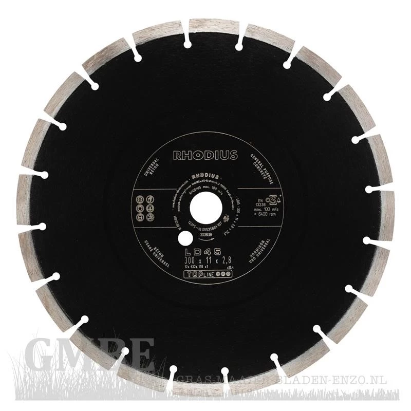 Proline diamond cutting disc 300 x 11 x 2.8 mm, bore of 25.4 mm