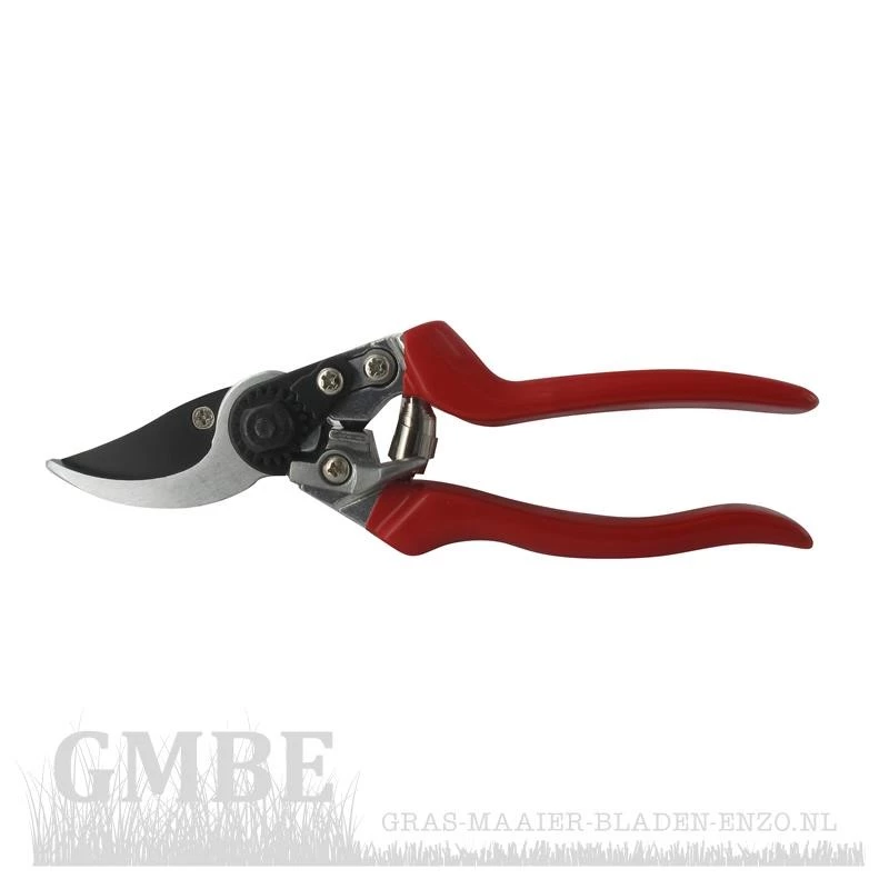 Pruning shears with hardened steel blades, non-slip grip