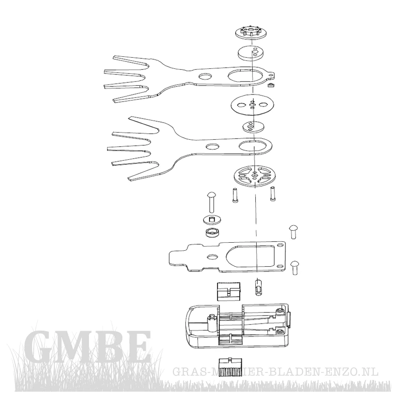 Ferrex FN-GBS 20 grasschaar messen set