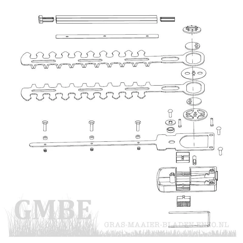 Ferrex FN-GBS 20 grasschaar haagmessen set