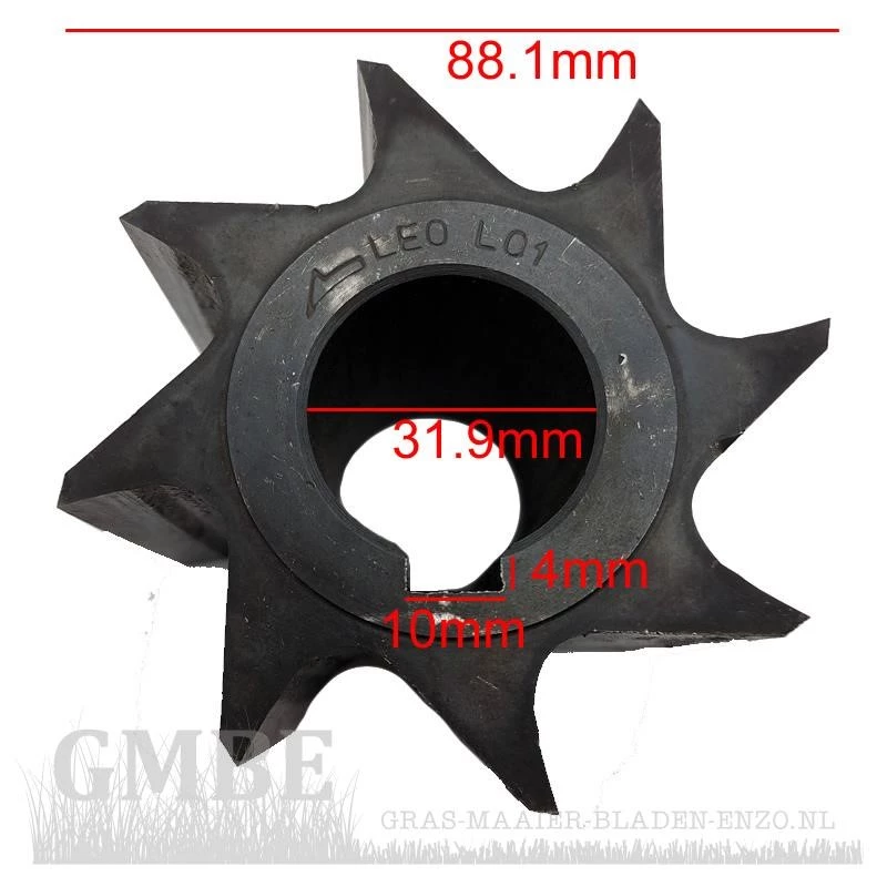 Shredder blade for PowerPlus POW6455 / POW6456 / POWXG6450 / POWXG6460 & Topcraft TSS-2500 / XYZ128