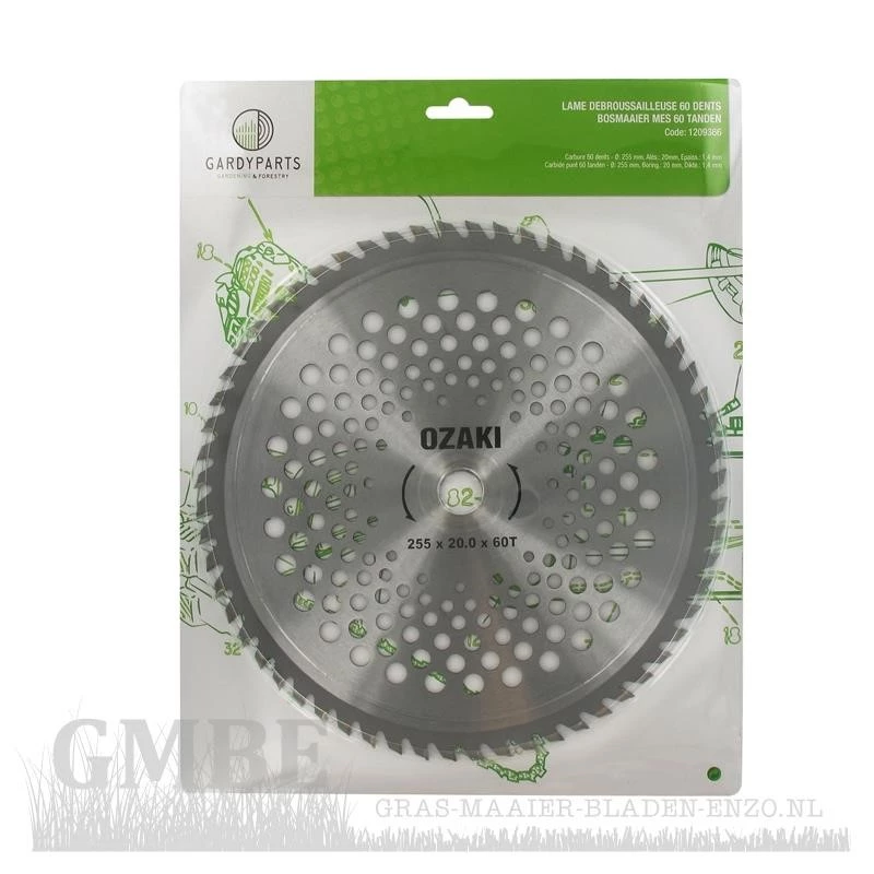 60 tooth blade (255mm bore 20.0mm thickness 1.4mm Carbide)