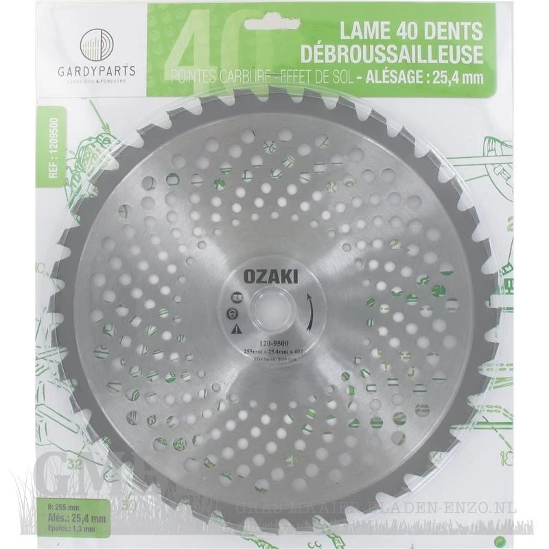 40 tooth blade (255mm bore 25.4mm thickness 1.3mm Carbide)