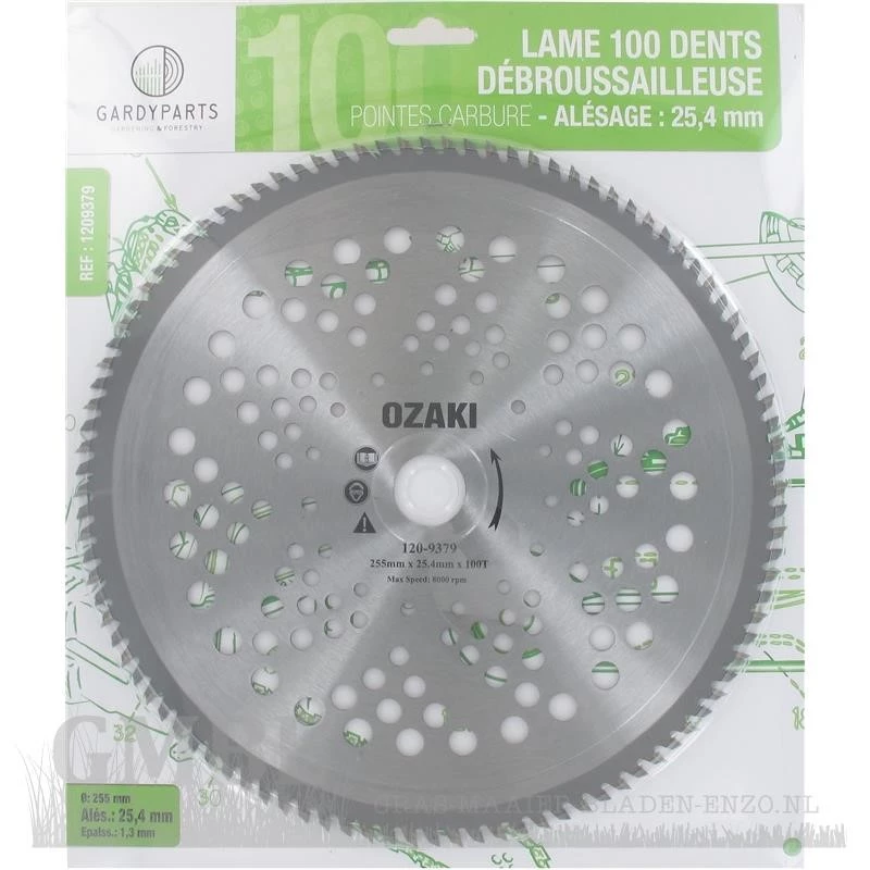 100 tooth blade (255mm bore 25.4mm thickness 1.3mm Carbide)