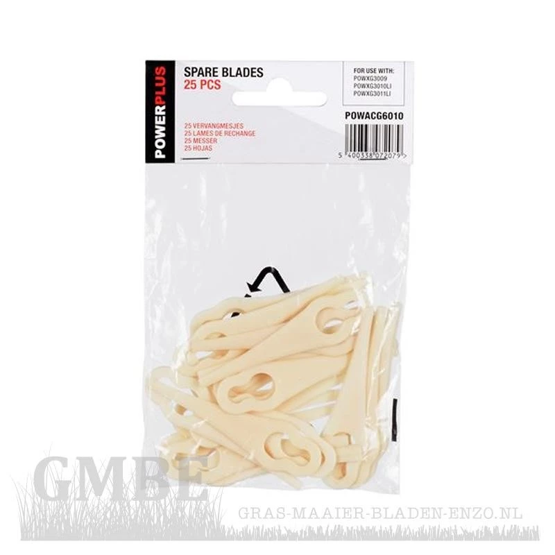 Lames en plastique pour PowerPlus POWXG3010LI/POWXG3011LI/POWXG3009/POWDPG75415 25 pièces
