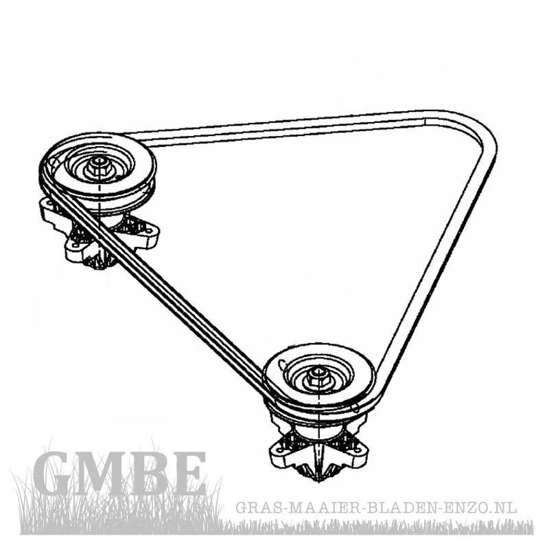 Drive belt of the MTD mowing deck F (38-Inch/96cm) old model
