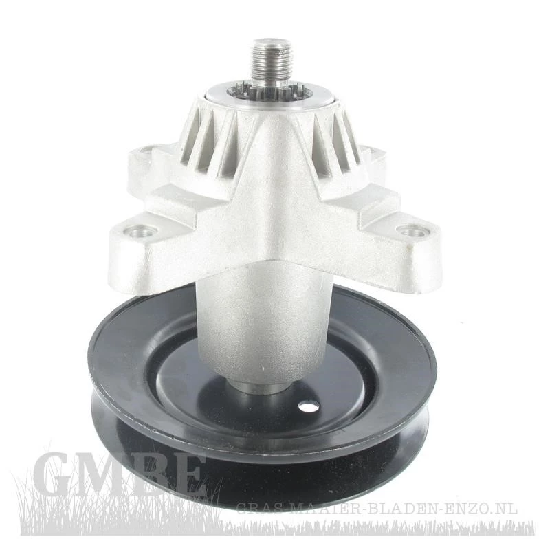 Spindle for MTD mowing deck F (38-Inch/96cm) height 160mm pulley 142mm